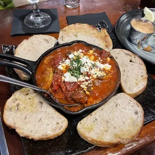 Sausage Goat Cheese Bruschetta