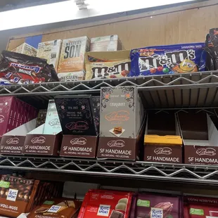 a variety of chocolates