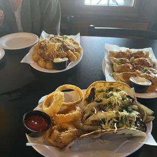 plates of food on a table