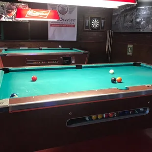 a pool table
