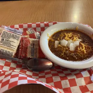 11/03/2024 Detroit-Style Chili. Was quite a bit salty.  Had good heat &amp; flavor to it aside from the saltiness.