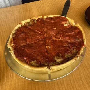 10" deep dish My Kind of Town Pizza