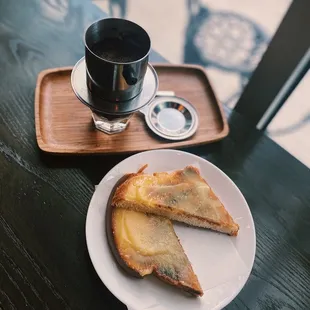 Vietnamese coffee and Kaya toast