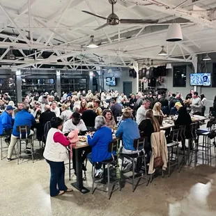 a large gathering of people