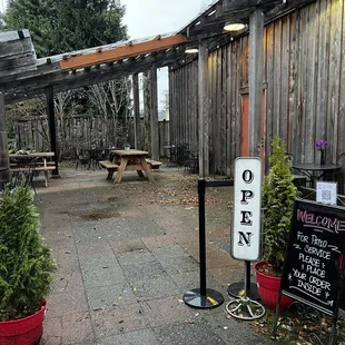 Outside patio
