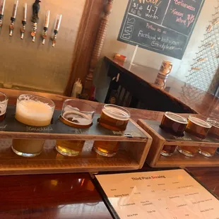 All 8 beers on tap.