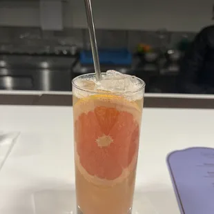 Crushin' It (NA PBR with Grapefruit Syrup)