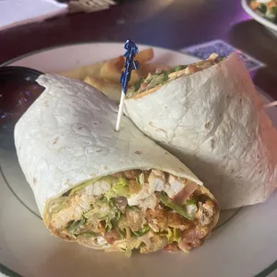 Spicy chicken wrap