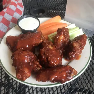 Spicy bbq wings