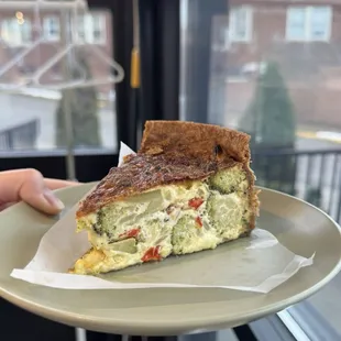 Quiche slice