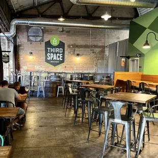 the interior of third space brewing