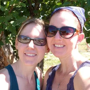 two women taking a selfie