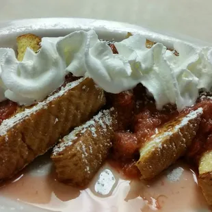 Strawberry  Rhubarb French Toast