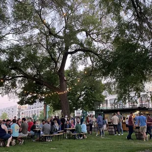 Opening night of the Third Ward Beer Garden at Catalano Square!