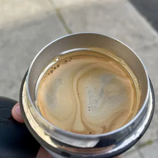 Americano. $4. Bird and bear roasters. Chocolate start. Berry finish. Very strong.