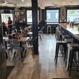 Bright open clean dining