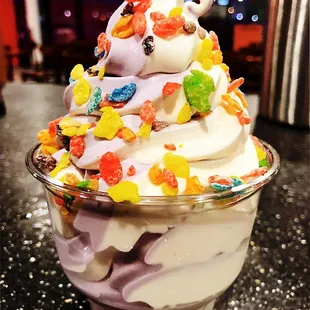 Taro/Coconut swirl mix