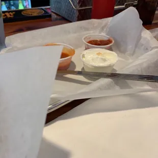 Condiments for quesadillas