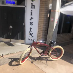 Get all over on bike.