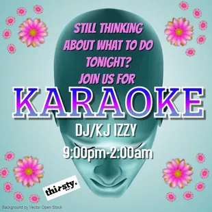  karaoke flyer