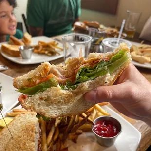 Chicken bacon ranch with Buffalo sandwich