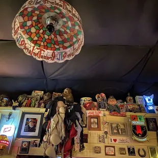 a variety of items on display