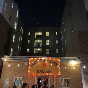outside