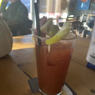 Bloody Mary, drink menu
