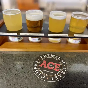 Beer Flight: Captain Kolsch, Get Ya Day Started, Pineapple Expressway, Pickle Sandwich