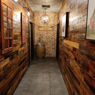 The way to the restroom