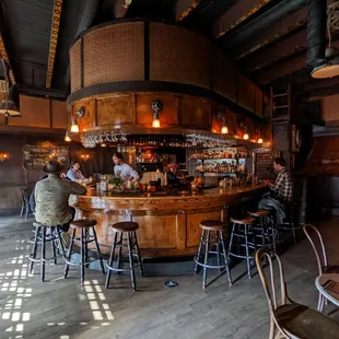 Bar and inside seating