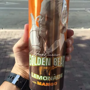 Had to grab me one of these golden bear lemonade with mango az iced tea. However it's not 99 cents which is super lame!!!