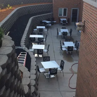 Huge 2 story patio!