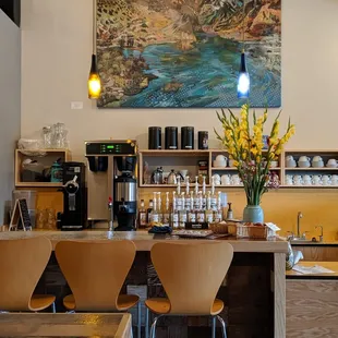 Beautiful coffee bar area