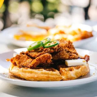 food, waffles