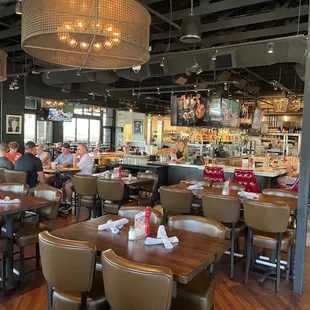 customers sitting at tables