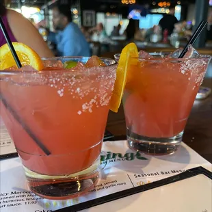 Blood Orange margaritas