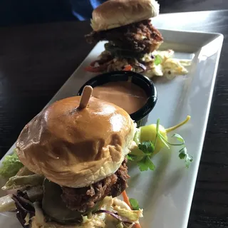 Spicy Fried Chicken Sliders