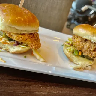 Spicy Fried Chicken Sliders