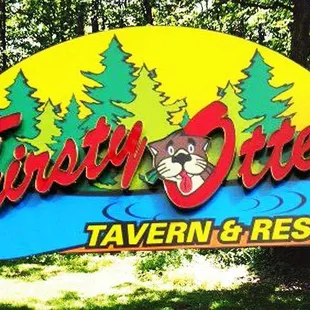 sign for tavern and resort