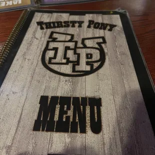Menu cover