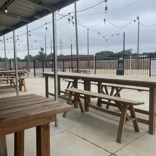 Outside off leash area!