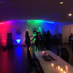 a group of people at a party