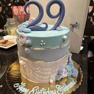 My custom cake! Beautiful and delicious