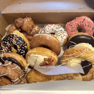 Fresh doughnuts.