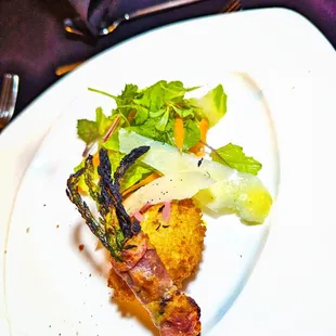 a plate of food on a table
