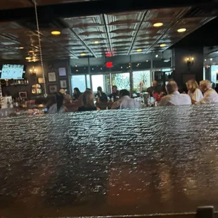 Looking into bar area