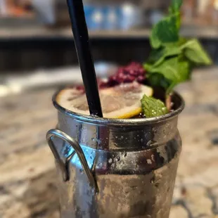 Boysenberry Bourbon Smash