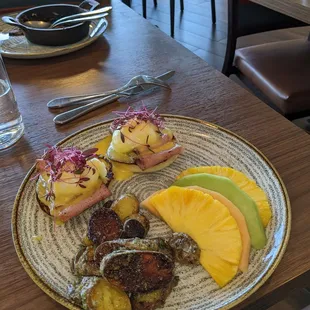 Bison Pastrami Benedict