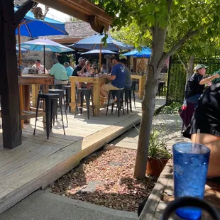 Nice outdoor patio.